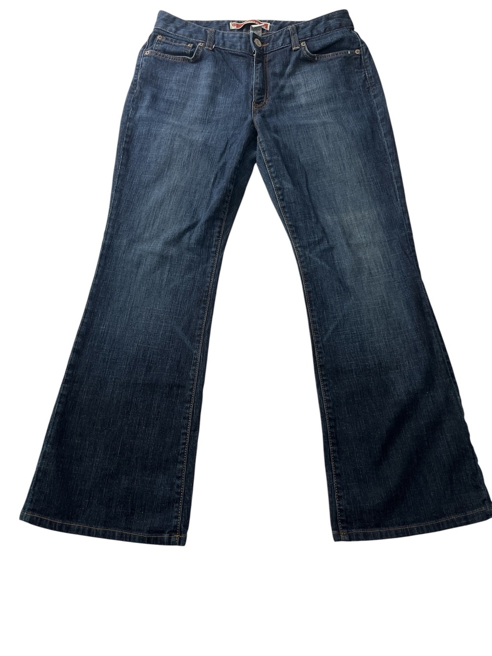 GAP Curvy Flare Jeans Women’s Size 12 Regular Dark Wash Stretch Denim Y2K Flared